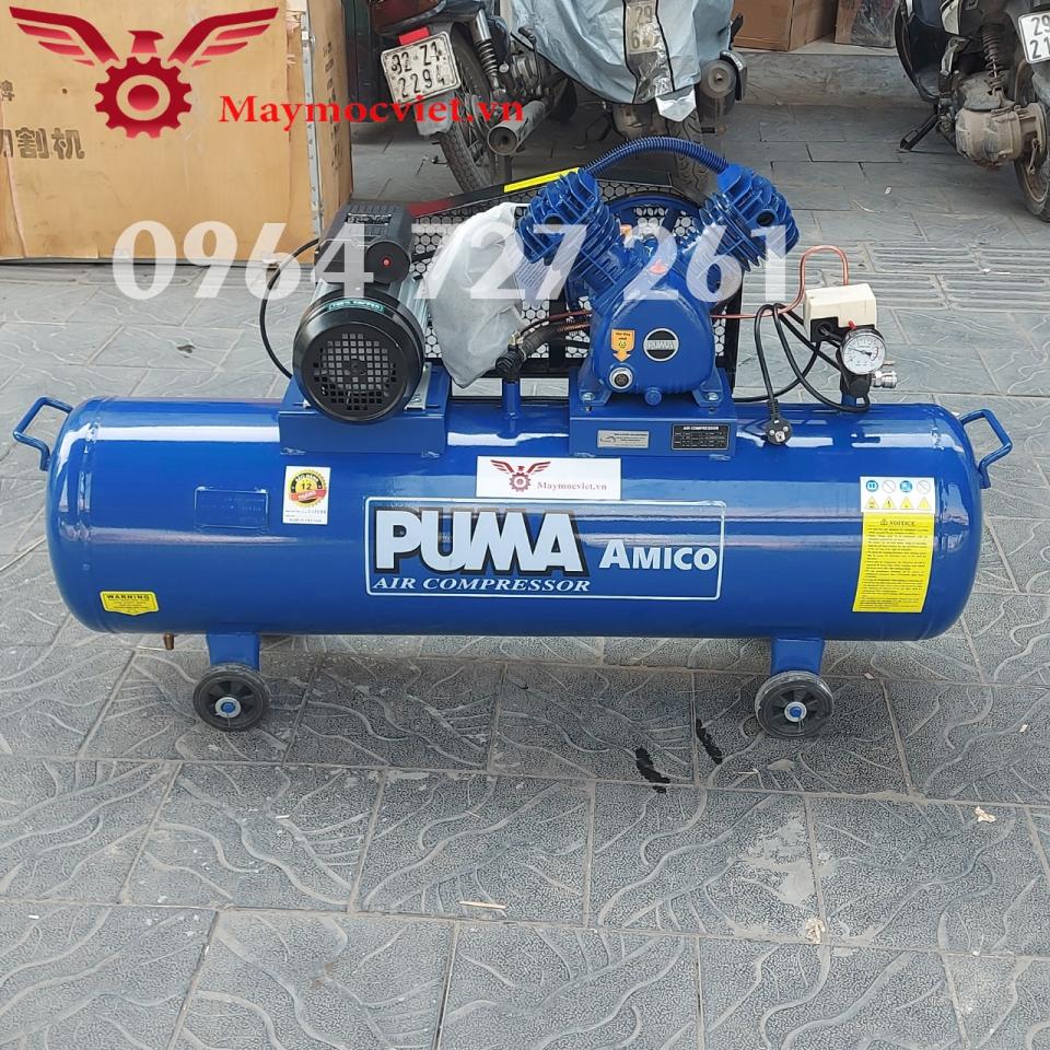 Máy nén khí có dầu PUMA 3HP 120 lít V-0.25/8 vận chuyển toàn quốc-2