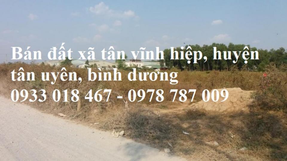 Cần bán đất tân vĩnh hiệp, tân uyên, bình dương giá rẻ. Gọi ngay 0933 018 467-0978 787 009-1